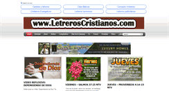 Desktop Screenshot of letreroscristianos.com